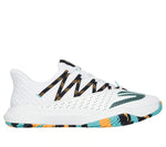 Skechers Viper Court Rally WTQ 246110C White Black Turquoise court shoes