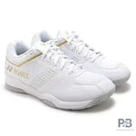 YONEX POWER CUSHION STRIDER FLOW WIDE Badminton Shoe (WHITE/GOLD).