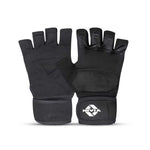 Enduro cross training gloves with PU palm grip breathable mesh and flexible Lycra fit for gym workouts