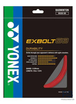 Yonex Exbolt 68 Badminton String – 0.68mm Durable Multifilament | High Power & Smash Performance.