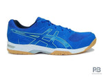 Asics Gel Courtmov + Badminton Shoes | Lake Drive/ Hazard Green.