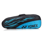 Yonex SUNR 25025 Black Sky Blue badminton kit bag front view