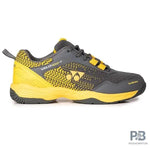 Yonex Velo 100 i Badminton Shoes (Steel Grey/ Honey Mustard).