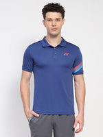Yonex Polo T-Shirt 2734 TWILIGHT BLUE | Badminton, Tennis & Squash Sportswear | Tru Air Lite | Fast Dry & Moisture Absorption.