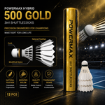 Powermax Hybrid 500 Gold – Premium Hybrid Badminton String for Power & Control | Probadminton