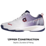 APACS Shoe Performance 676 White Blue Dwan badminton shoes