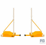 Cougar Movable Badminton Pole with 100kg Base | Heavy Duty Indoor & Outdoor Badminton Post | Best Court Equipment in India.