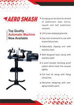 aerosmash electronic badminton racket stringing machien