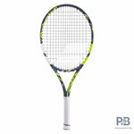 Babolat Pure Aero Junior 25 Tennis Racquet (Grey/Yellow/White) - 250g Strung | Best Babolat Racket Price in India.