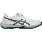 Asics Gel Rocket 12 Badminton Shoe | White & Steel Grey