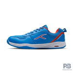 Hundred court shield Badminton Shoes blue/orange/white.