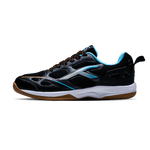 hundred raze pro badmnton shuz blak white blu