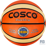COSCO Pulse S-5/6/7 Basketball – Size 5 /Size 6/ Size 7 | Molded 12-Panel Rubber Ball | Nylon Wound | Match Play | All Surface Use | Made in India.