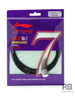 Li-Ning No. 7 Rebound Badminton String – High Elasticity, Durable Multi-Filament & Pro-Level Control.