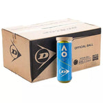 Dunlop AO Australian Open Tennis Balls Carton – 24 Cans (Official AO Ball) | Probadminton.in.