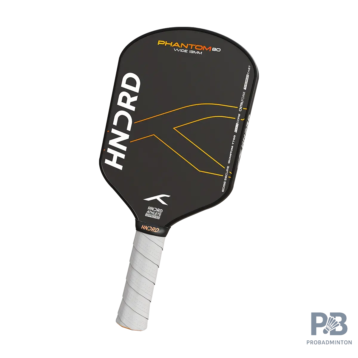 Hundred Phantom 80 Pickleball Paddle (Wide/Extended Body) | Fiberglass Face & Polymer Core for Power & Spin | USAPA Approved | ProBadminton.in.
