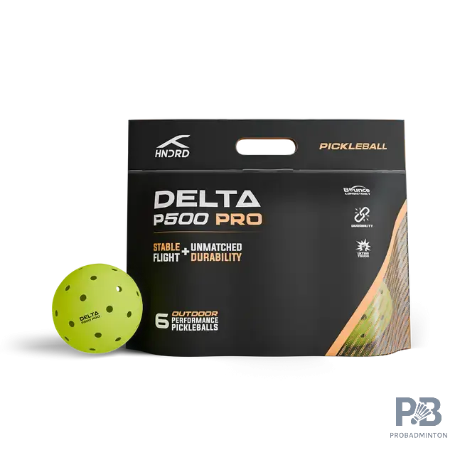 Hundred Delta P500 Pro Outdoor Pickleball Ball – Neon Yellow | Best Pickleball Ball in India Online | 40 Holes | Durable Design.