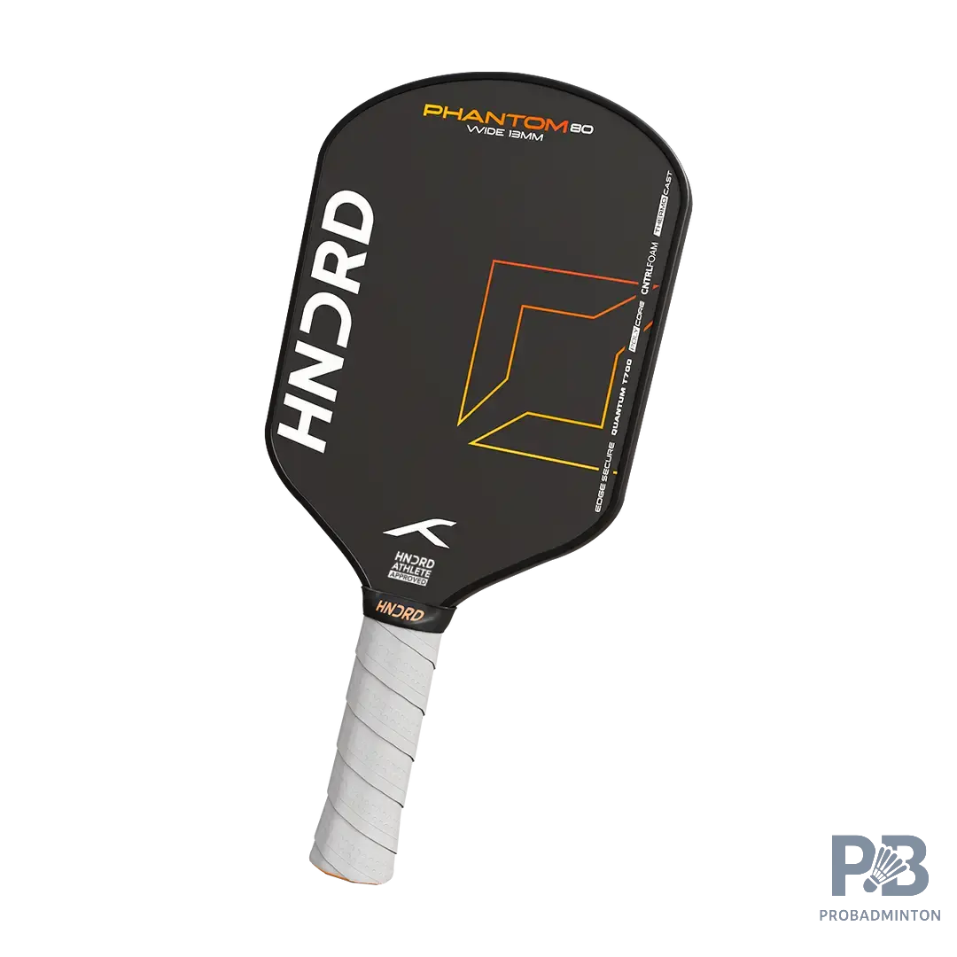 Hundred Phantom 80 Pickleball Paddle (Wide/Extended Body) | Fiberglass Face & Polymer Core for Power & Spin | USAPA Approved | ProBadminton.in.