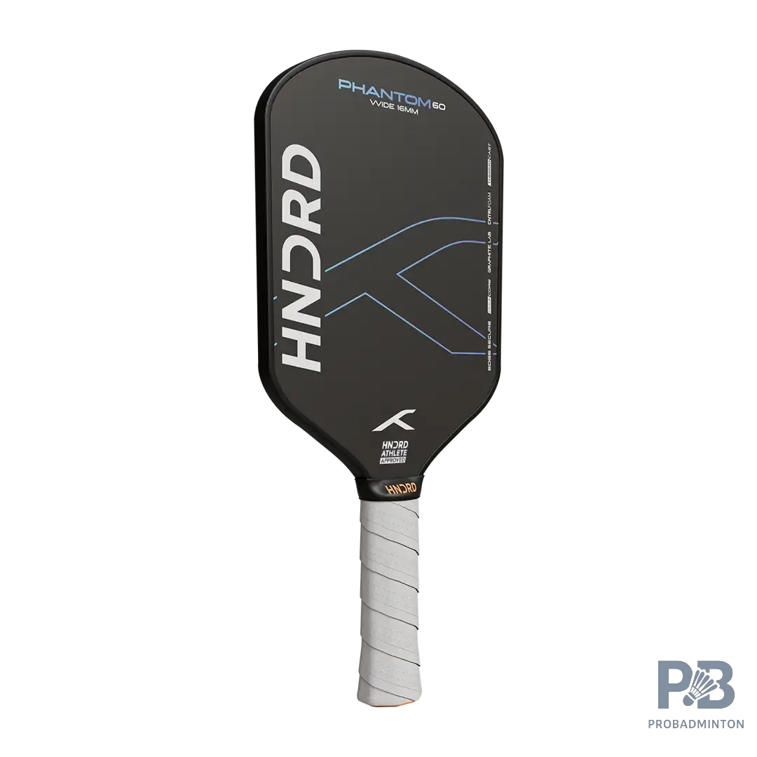 Hundred Phantom 60 Pickleball Paddle (Wide/Extended) | Fiberglass Face & Polymer Core for Power & Spin | Ideal for Recreational Play | ProBadminton.in.