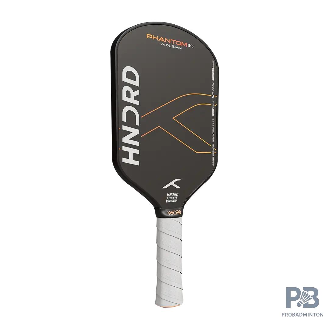 Hundred Phantom 80 Pickleball Paddle (Wide/Extended Body) | Fiberglass Face & Polymer Core for Power & Spin | USAPA Approved | ProBadminton.in.