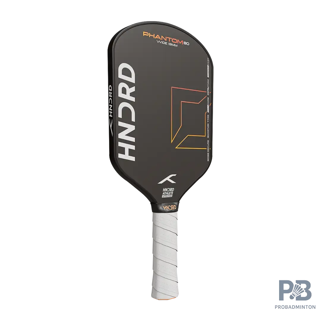 Hundred Phantom 80 Pickleball Paddle (Wide/Extended Body) | Fiberglass Face & Polymer Core for Power & Spin | USAPA Approved | ProBadminton.in.