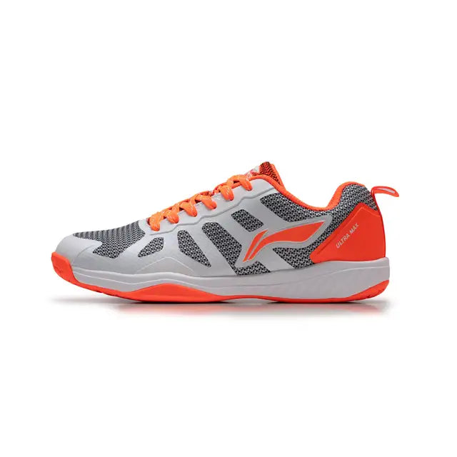 Lining Ultra Max Badminton Shoes (White/Orange)