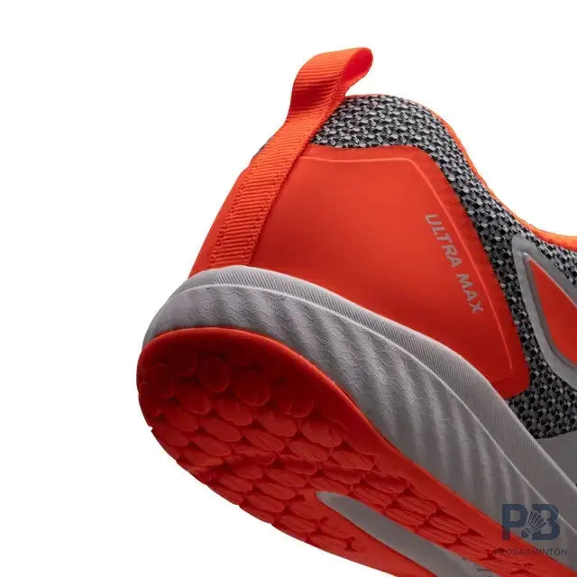 Lining Ultra Max Badminton Shoes (White/Orange).