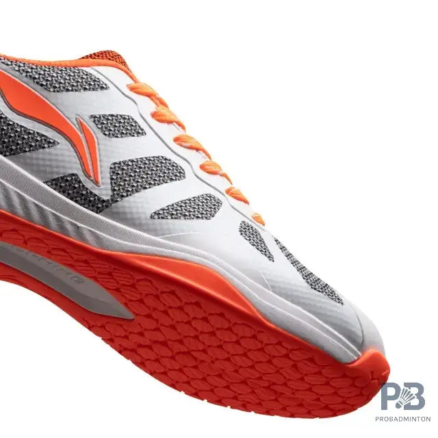 Lining Ultra Max Badminton Shoes (White/Orange).