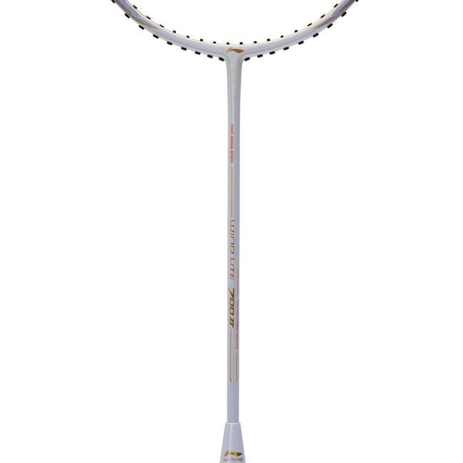 Li-Ning Wind Lite 700 II Unstrung Badminton Racquet | White/Gold.