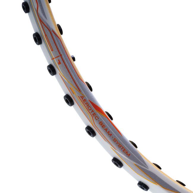 Li-Ning Wind Lite 700 II Unstrung Badminton Racquet | White/Gold.