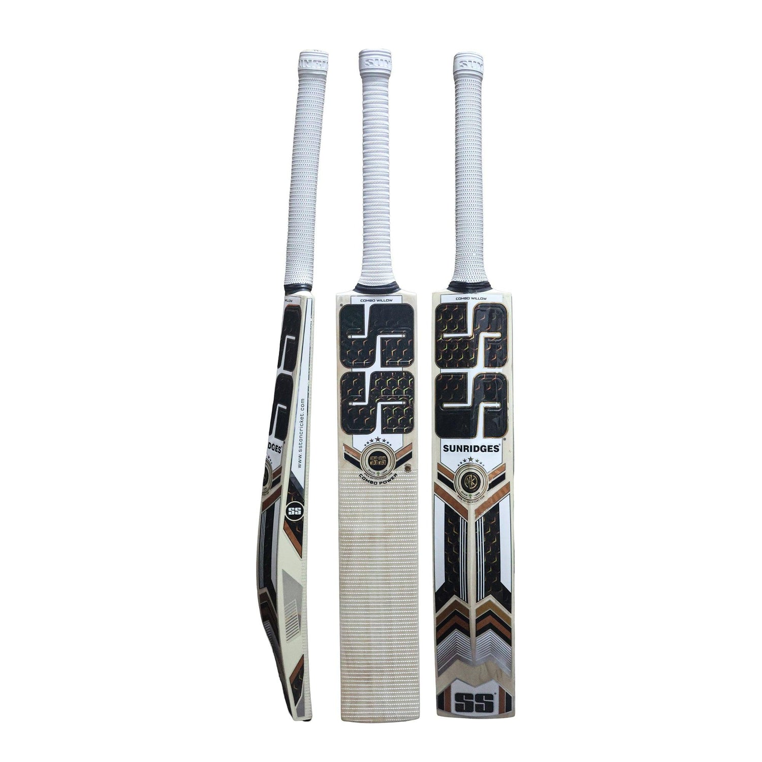 SS Combo Power 1.0 English Willow Cricket Bat – Grade English Willow, Air-Dried, Massive SS Edges.