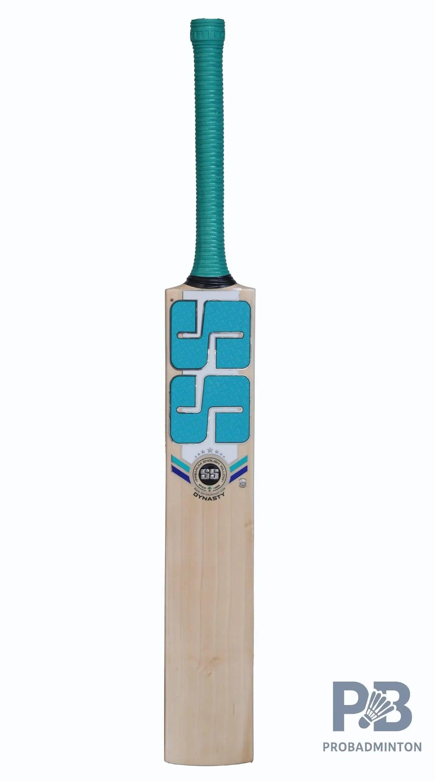 SS Dynasty English Willow Cricket Bat – Grade 6 Air-Dried Willow with Massive TON Edges, Chrome Sticker, Premium Grip & SS Bat Cover (Short Handle).