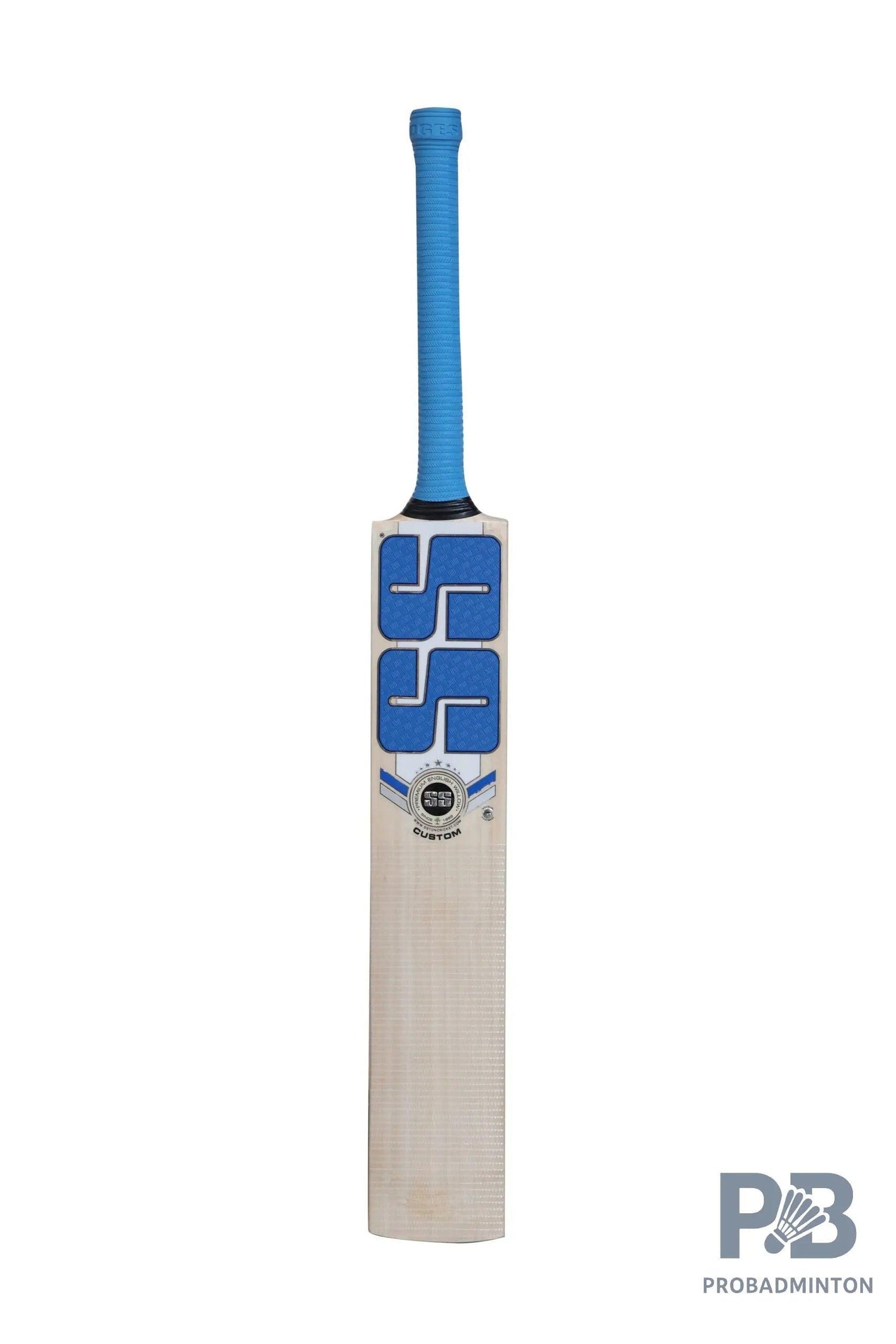 SS Custom English Willow Cricket Bat – Grade 6 Air-Dried Willow with Massive TON Edges, Chrome Sticker, Premium Grip & SS Bat Cover | Made in India.