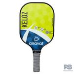 Airavat Keloz 7402 Pickleball Paddle – Carbon Graphite Paddle Ball in India | Best Pickleball Paddles India for Beginners (Black, Cyan, Lime Green).