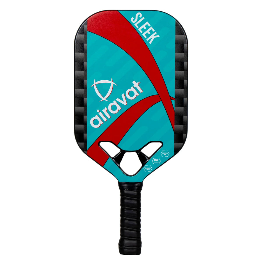 Airavat Sleek 7407 Pickleball Paddle | Composite Surface & Polymer Core | Red/Yellow | Single Paddle | ProBadminton.in