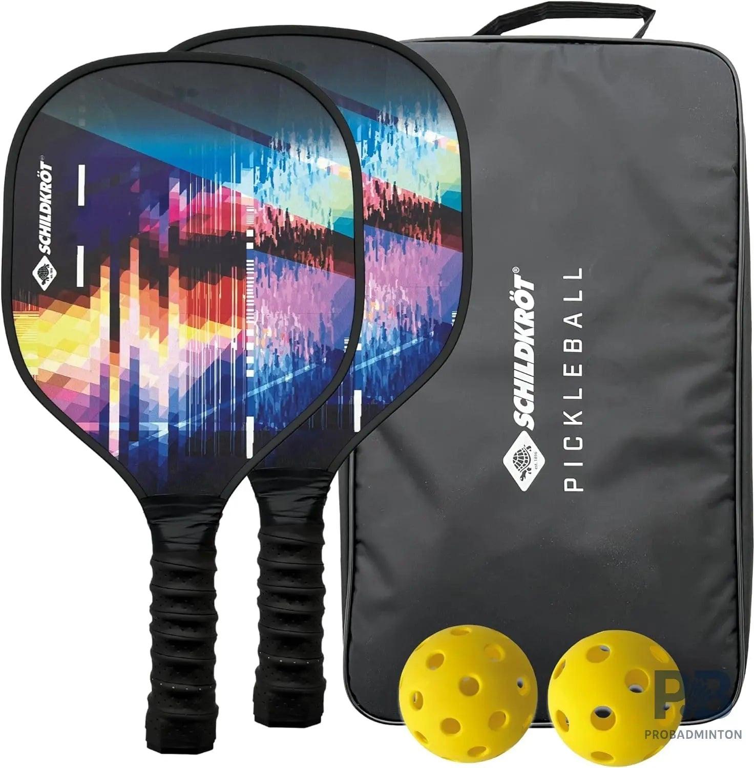 Schildkrot Pickleball Set – Best Paddle Ball in India for Beginners | 2 Rackets + Indoor & Outdoor Balls | Pickleball Paddle India.
