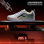 Hundred Blade Lite Badminton Shoe | White/Lime/Orange/Black.
