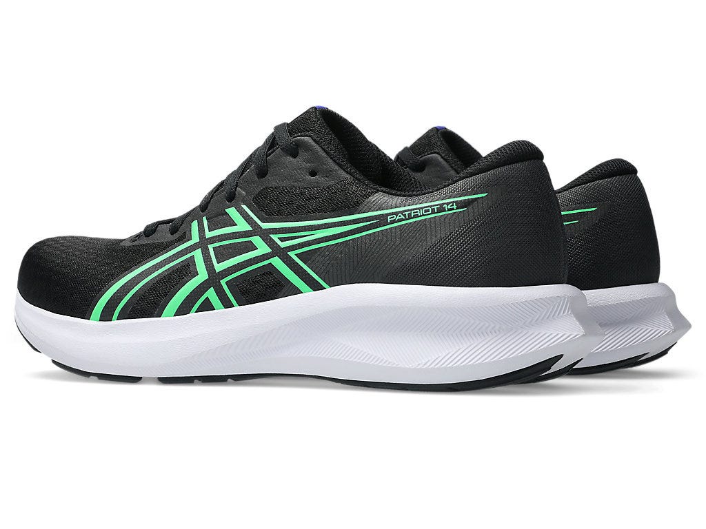 asics patriot 14 probadminton running shoes black

