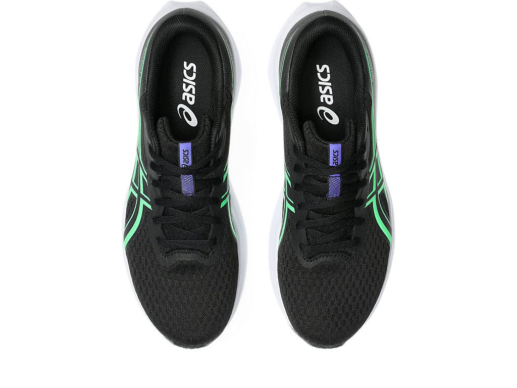 asics patriot 14 breathable mesh running shoes black

