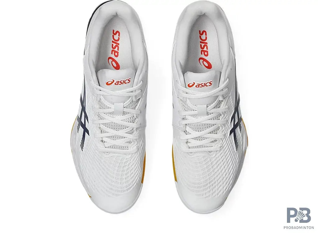 ASICS Court Control FF 3 Indoor Shoes (White/Indigo Fog).