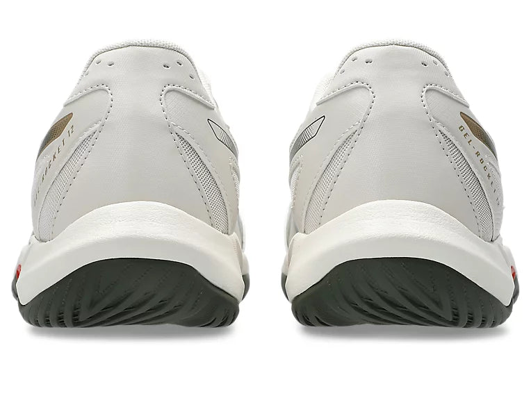 ASICS Gel Rocket 12 Soft Oat Khaki Vintage badminton footwear