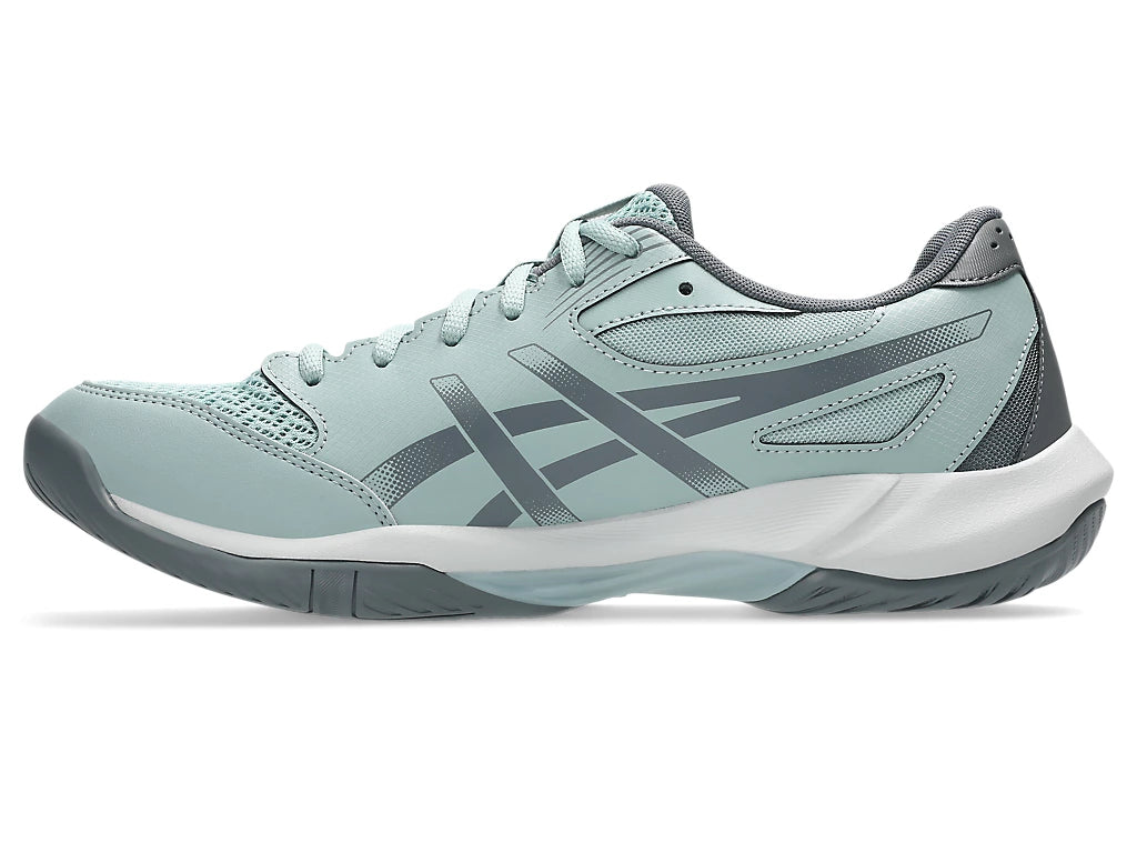 ASICS Gel Rocket 12 badminton shoe outsole Ocean Haze Concrete