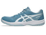 asics upcourt6 menz badmnton shuz saba blu white

