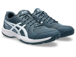 ASICS Upcourt 6 men's badminton shoes Raw Indigo White upper