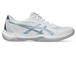 asics gel rocket 12 white blue bell volleyball shoes