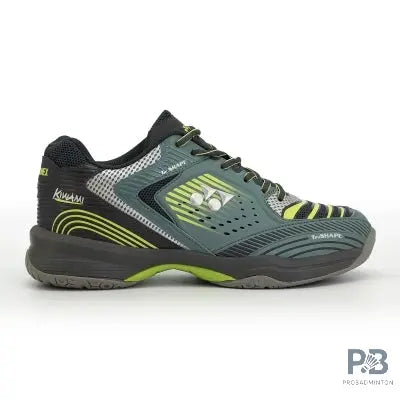 YONEX Badminton shoes Kiwami Tru Cushion Non-Marking (Moon Mist/ Pewter / Light Lime).
