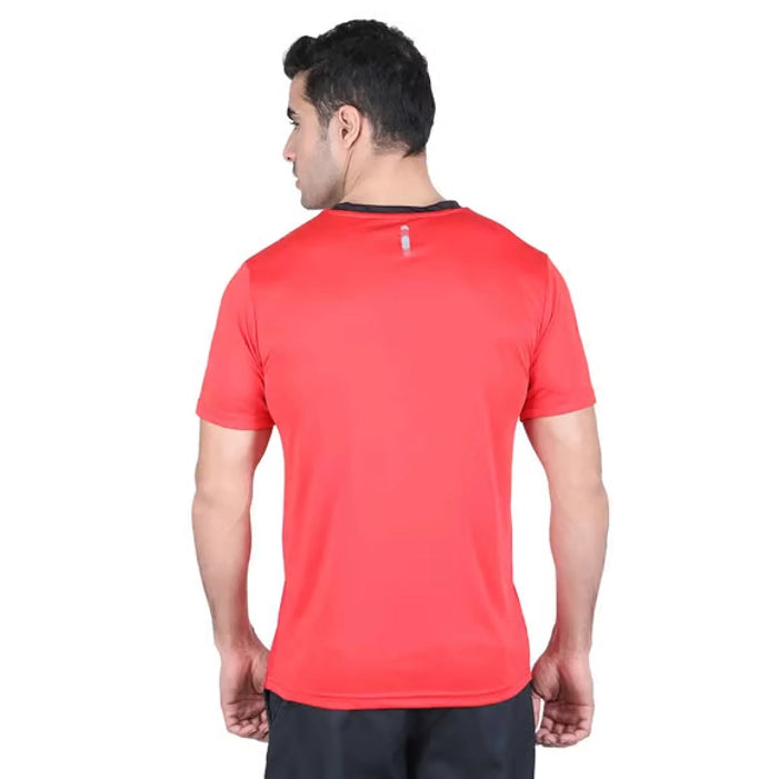 Yonex Round Neck Sports T-Shirt 1794 – High Risk Red | Lightweight Badminton & Training Wear.