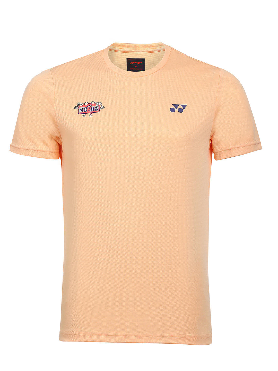 yonex badmnton tshirt round neck m3053 peach fuzz

