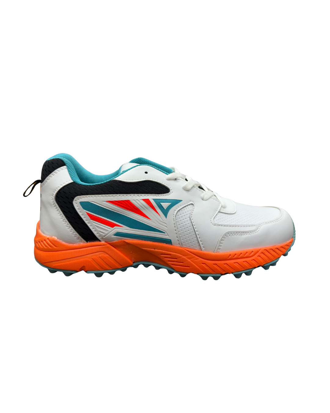 Sportix Max Power Cricket Shoes for Men | Orange & White | Cricket Sports Shoes