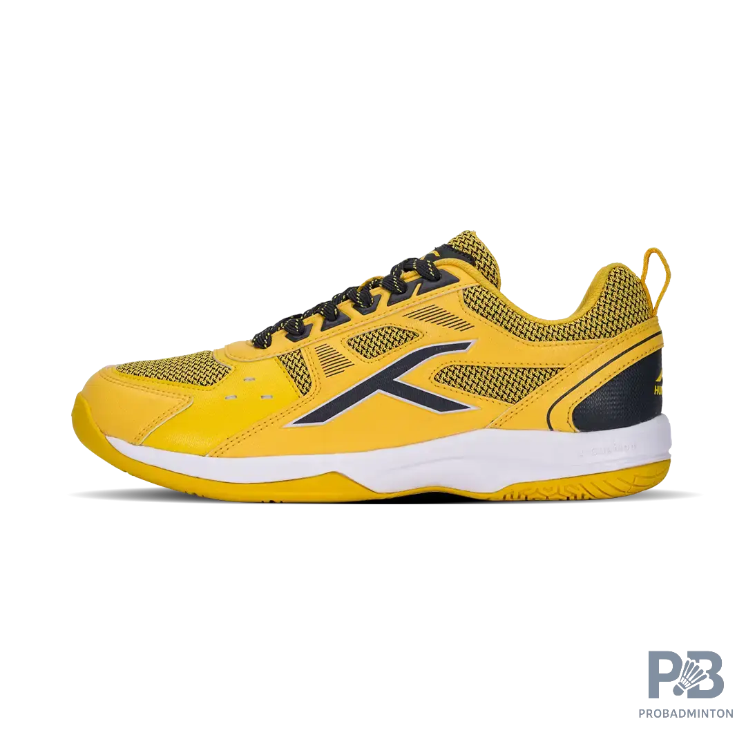 HUNDRED Raze Badminton Shoes - Non-Marking, X-Cushion Tech, Lightweight 327g (Assorted Colors).